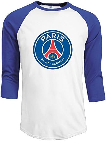 Paris Saint-Germain FC PSG Football Tee Shirts Fashion 3/4 Sleeve T Shirt Men