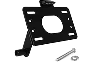 REARACE LED Swingarm License Plate Relocator Kit - Compatible with Polaris Slingshot (2015-2024) - Aluminum, Black - Rear Position