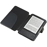 Importer520 Black Leather Case Cover Compatible with eReader Amazon Kindle 3 / Keyboard 3G