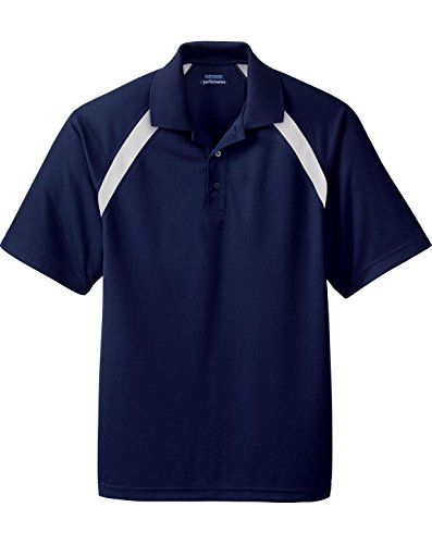 Extreme Mens Eperformance Color-Block PiquÃ© Polo (85104) -CLASSIC NAVY -S