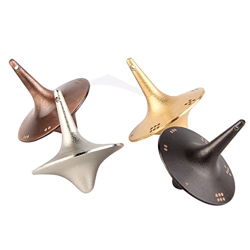 Jian ya na [4-pack] spinning tops, 4 color zinc alloy g…
