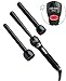 Jose Eber 3-in-1 Digital Clipless Curling Iron, Trio, Adjustable Temperature, Multiple Barrels, Black