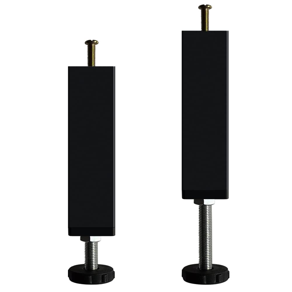 KUSRUP 2 Pieces Bed Frame Support Foot Bed Legs Support Feet for Furniture Adjustable Bed Feet Retractable Metal for Bed for Bed Frame Bed Middle Support Leg for Bed (20 cm-27 cm)