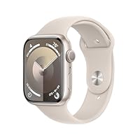 Apple Watch Series 9 GPS 45mm Starlight Aluminum Case with Starlight Sport Band - M/L Apple Watch Series 9 GPS 45mm Starlight Aluminum Case with Starlight Sport Band - M/L