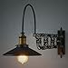 SUSUO Lighting Industrial Look Scissor Extendable Accordion Wall Sconces Loft Style Iron Art Wall Lamp
