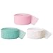 Andaz Press Crepe Paper Streamer Hanging Party Decorations Kit, 240-Feet, Pink, Seafoam Mint Green, White, 1-Pack, 3-Rolls, Easter Colored Wedding Baby Bridal Shower Birthday Supplies