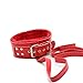 Fuzzy PU Leather Bondage Gear Straps Kit Fetish Bed Restrains Kits for Woman Adult Body Bondage Sex Toys (Red)thumb 3