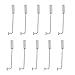 MagiDeal Lapel Brooch Pin Men's Corsage Safety Pins for Wedding Brooch Sewing Dressmaking Uniform Scarf Clothes Fix Pack of 10 Sets