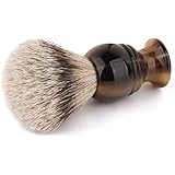 Silvertip Shaving Brush, CYH 100% top Quality Silvertip Badger Hair with Imported Resin Material Handle Luxury Facial Care Tools for Safety Razor, Double Edge Razor, Shaving Razor