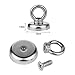 68 LBS Pulling Force Super Powerful Round Neodymium Magnet with Countersunk Hole and Eyebolt Diameter 1.26INCH(32mm) for Salvage in River or Fishing