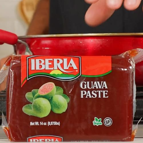 IBERIA GUAVA PASTE, 14 OZ, ALL NATURAL, VEGAN, GLUTEN FREE, HALAL, KOSHER GUAVA PASTE FOR SNACKS, COOKING, BAKING, 14 OUNCE (PACK OF 1)