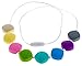 Chew-Choos 'Sweet pea' Silicone Teething Necklace (Pastel Rainbow)