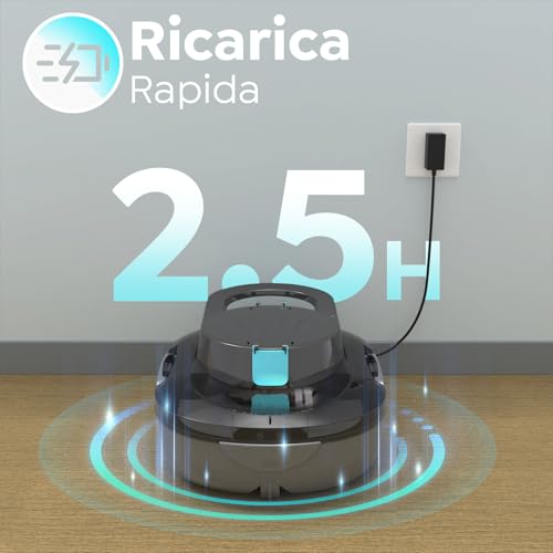 S1PRO (Versione 2026) Robot Piscina Senza Fili, 120 Min di Pulizia, Doppio Motore Aspiratore Piscina, Ricarica 2,5 Ore, per Piscine a Fondo Piatto fino a 100 m², Grigio