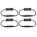TronicsPros 4pcs LED Strip Light Inline On/Off Switch Cable DC Jack 5.5x2.1mm Male to Female Connector, DC Jack Switch, LED Tape Connector, 12V Inline Rocker Switch DC Power Adapter Connector, 12inch