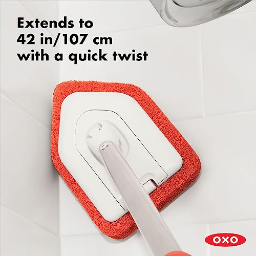 OXO Good Grips Extendable Shower, Tub and Tile Scrubber 42 inches
