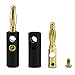 brogtrol Gold Plated Banana Plug 4mm Audio Speaker Wire Cable Connector 10 Pairs