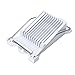 Borsong Meat Slicer Cheese Slicer Boiled Egg Slicer Fruit Slicer Soft Food Slicer Sushi Cutter Canned Meat Slicer with 10 Cutting Wire in Stainless Steel