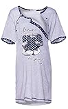 Happy Mama. Womens Maternity Nursing Breastfeeding Nightdress Shirt Gown. 367p