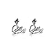 JASSINS Women Silver Plated Leaf Ear Cuff Earrings Clip On Wrap No Piercing Personality