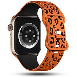 CreateGreat Sport Leopard Engraved Bands Compatible