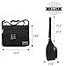 Crossbody Bag,Womens Travel Black Water Resistant Nylon with Multiple Zippered Bag by ZYSUN