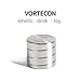 Vortecon Kinetic Desk Toy Precision Machining Stainless Steel Rotary Decompression Hypnotic Gyro Toy Gift (Staintess steel)