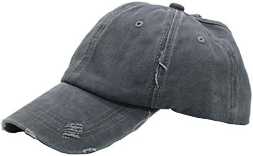 Beurlike Ponytail Baseball Cap High Bun Ponycap Adjustable Mesh Trucker Hats