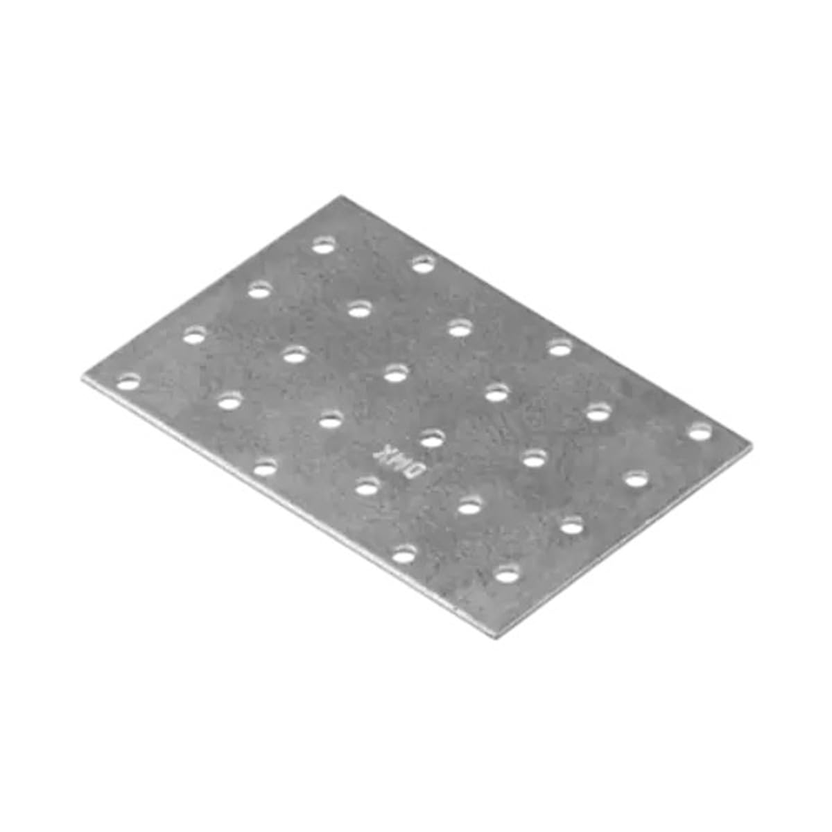 80mm x 120mm Galvanised Perforated Flat Plate Connector Joining Plates Metal Brace Brackets for Wood 2mm Thick Steel PP33 (Pack of 10) L03-06ABC