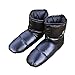 AEGISMAX Down Booties Down Socks Warm Soft Slippers Down Filled Slipper Boots Indoor Warm Down Slippers Plus Size for Men Black