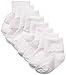 Nuby Baby Girl 4-Pack Ruffle Turn Cuff Socks, 12-24 Months, White