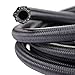 theBlueStone -4AN -6AN -8AN -10AN Braided Fuel Line Hose 20FT -8AN Nylon Braided for 1/2