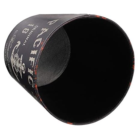 GARNECK Papelera de Basura Papelera de Cuero Vintage Papelera Papelera