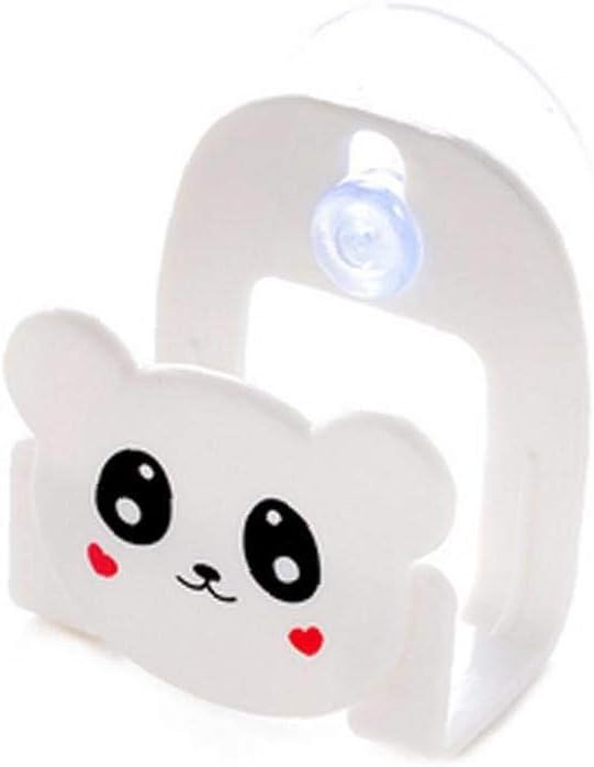 Cartoon Sponge Holder Kitchen Sink Caddy Suction Cup Holder Mutifunctional Drain Wall Rack for Sponges Soap Scrubbers Cleaning Brush White Panda