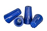 Blue Wire Connectors Bulk Bag of 1,000 - UL Listed Twist-On P2 Type Easy Screw On Cap