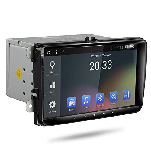 Amaseaudio Upgrade Android 7.1 Bluetooth WiFi GPS Navigation System for Volkswagen Golf Polo Passat CC Jetta Skoda Seat 9 Inch Auto Double Din in Dash Car Stereo Headunit