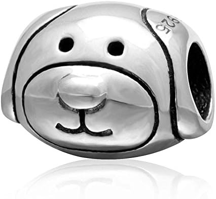 Devoted Dog Charm 925 Sterling Silver Lucky Animal Bead Love My Pet Charm forPandora Bracelet