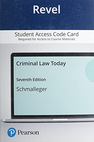 Criminal Law Today: Revel Digital Access Code
