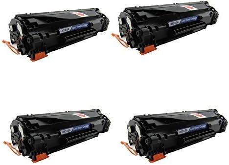 4 Pack Replacement for HP CE285A, HP 85A, Canon 125 Black Toner Cartridge for use with HP LaserJet P1102w, HP M1212nf Printer by Innature