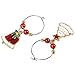 Yonune 16 Pack Wine Glass Charms Christmas Themed Wine Glass Markers Tags, Drink Markers Wine Accessories for Christmas Party Favors Supplies (16 Styles)