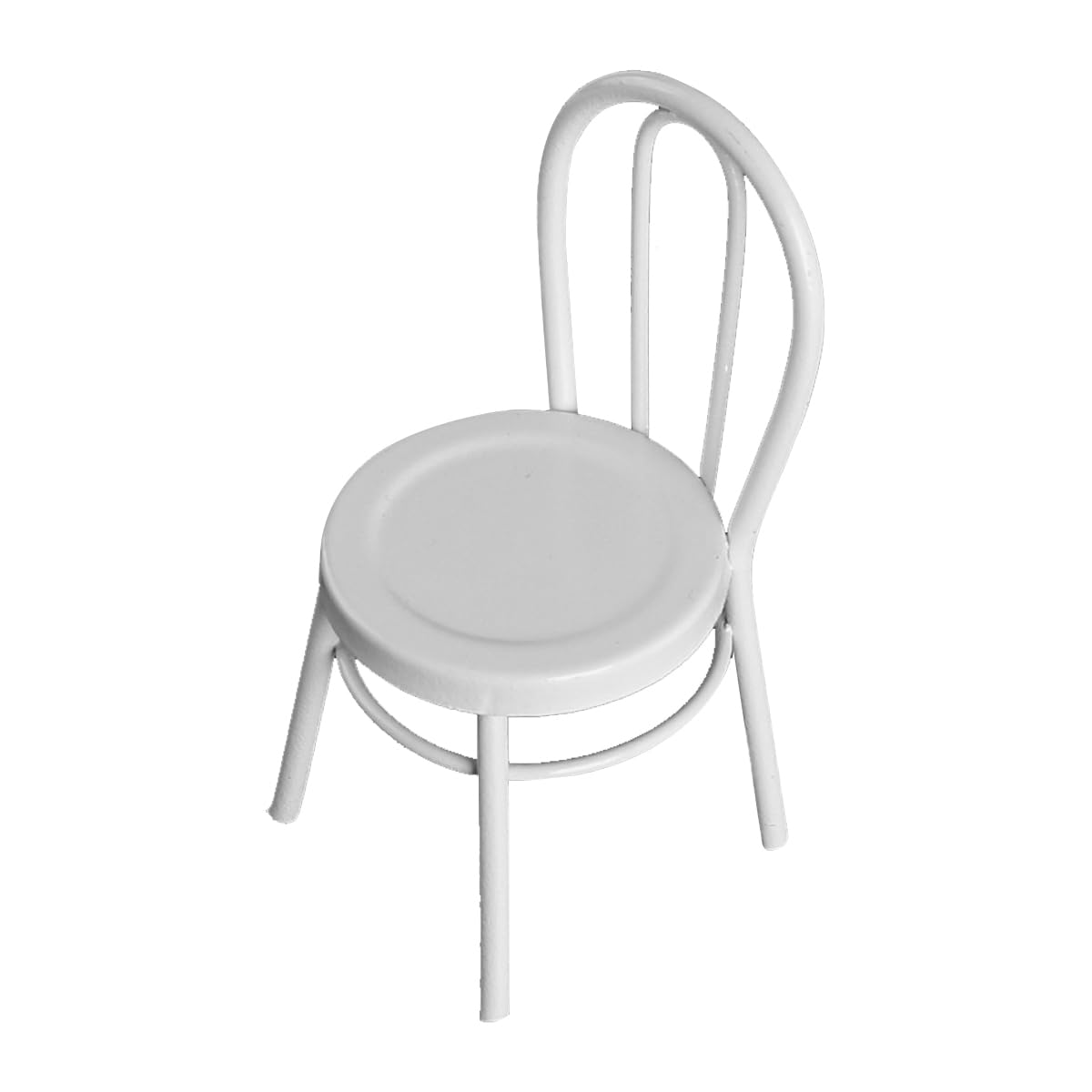 FONGKNOX Miniature Chair Mini Metal Chair Vintage Dollhouse Furniture Mini Iron Chair Mini Craft Dining Chair Model Mini Chair for Dollhouse Home Decoration White
