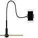 Flexible Phone Stand with Clamp Mount for iPhone and Samsung,Weifan Long Arm Aluminum Gooseneck 360 Rotating Bracket Universal Lazy Phone Holder for CounterTop,Bed or Desk(Black)
