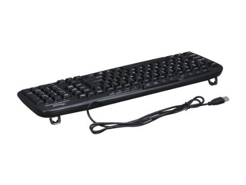 Rosewill 104 Normal Keys 12 Function Keys USB Wired Multimedia Keyboard, Black (RK-700M) - Image 3