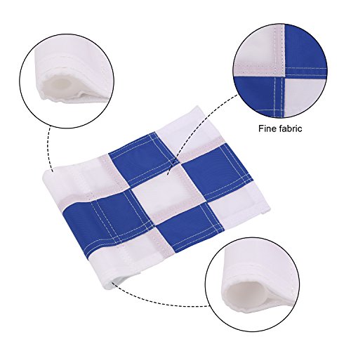 KONDAY Golf Flag,Practice Green Golf Flags, Solid Nylon and Checkered Traning Golf Putting Green Flags, Indoor Outdoor Backyard Garden Portable Golf Target flags
