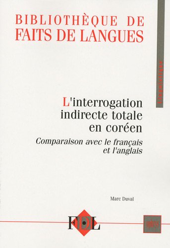 L' interrogation indirecte totale en coréen