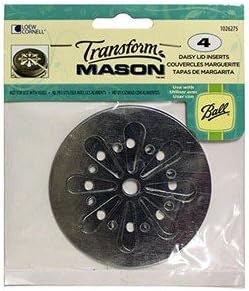 Mason Jar Lids - Standard - Open (Daisy)