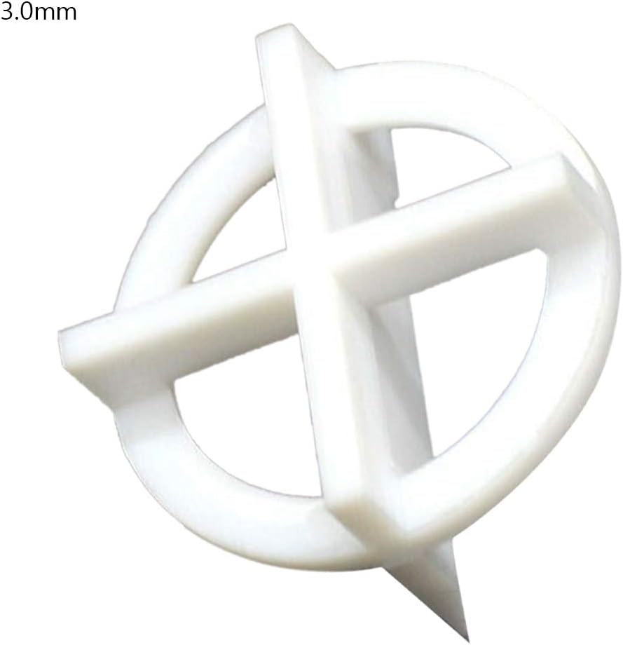 LOadSEcr's Home Improvement Tools, 100Pcs Reusable Cross Tile Leveling Wedge Alignment Wall Floor Locator Spacer Multi Hand Tools - 3.0mm White