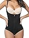 SHAPERX Womens Fajas Colombia Body Shaper Butt Lifter, Black Zipper, Size Large