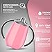 True North Stainless Steel Insulated Sippy Cup for Toddler + Baby with No-Spill BPA Free Triton Lid, Keeps Drinks Cold for 24 Hours, 9 oz, Beach Pink