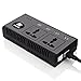 ASSEM 200W Car Power Inverter DC 12V to AC 110V with Dual AC Outlets And 4 USB Ports Car Adapter Charger for Laptop Smartphones PSP and DVs