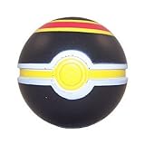 Pokemon Toy - Soft Foam Pokeball - LUXURY BALL (Black, Red & Yellow - 2.5 inch)